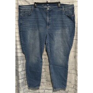 OLD NAVY Womens 30 High Rise Rockstar Super Skinny Built In Warm Jeans Blue